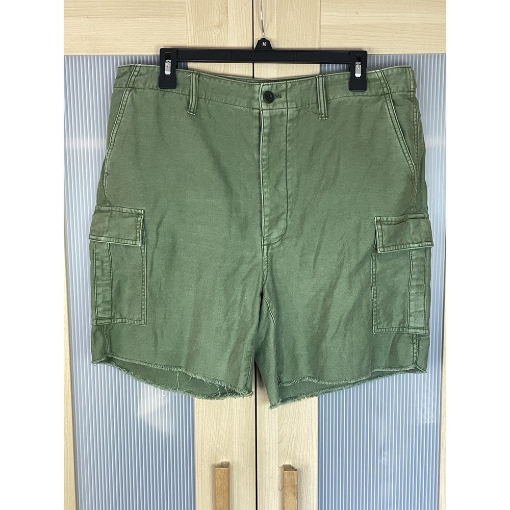 Madewell Utility Cargo Shorts Sz 30 L Casual Beach Summer Green Vacay Women's